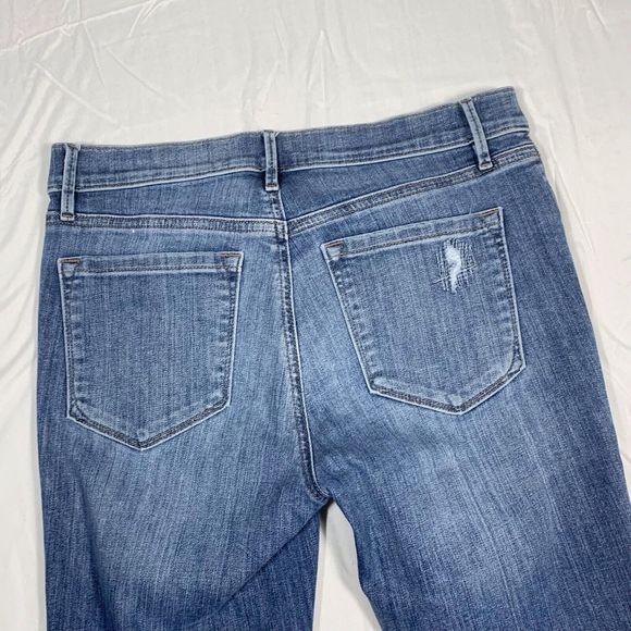 Ann Taylor LOFT Modern Skinny Denim Distressed Jeans Women’s Size 29/8 Inseam 29 - Picture 10 of 11